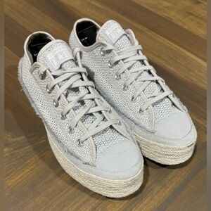 Converse Chuck Taylor All Star Platform Sneakers Shoes Womens 8.5 Espadrille